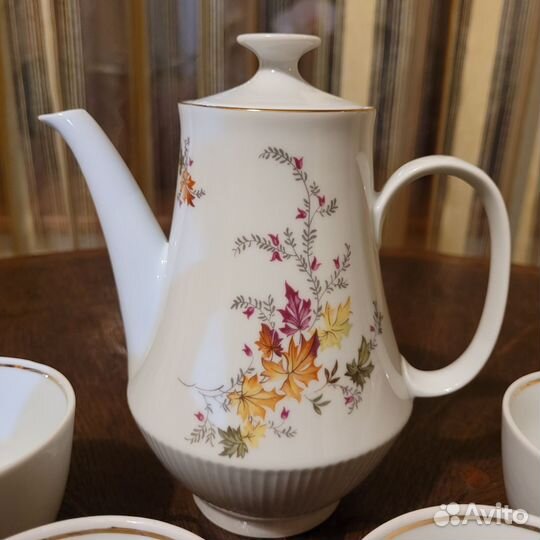 Кофейник и чашки ГДР