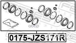 Ремкомплект тормозного суппорта зад прав лев