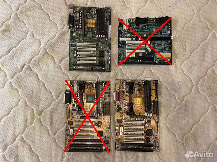 Рабочие ретро материнские платы Slot1