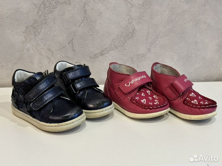 Ботинки нат.кожа для девочки 21 размера