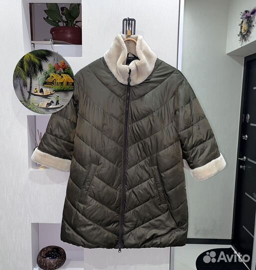 Пуховик демисезон женский с укороченными рукавами