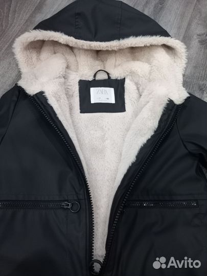 Куртка/Парка Zara с мехом р.122