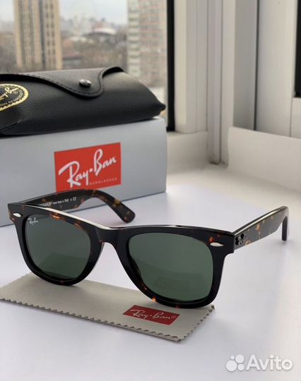 Очки Ray ban wayfarer 50 зеленые