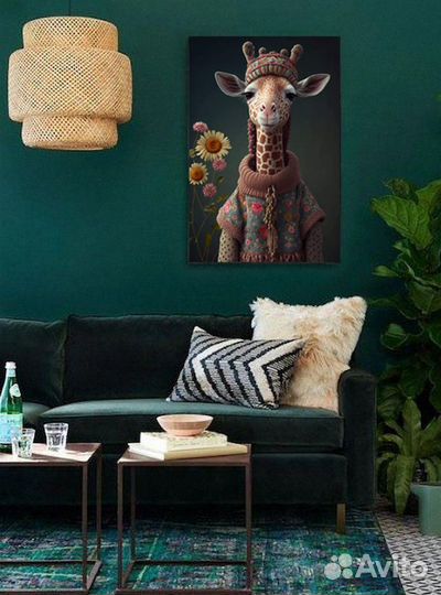 Печать картин на холсте, интерьерная печать