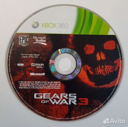 Xbox 360 / Xbox One Gears of War 3. Лицензия