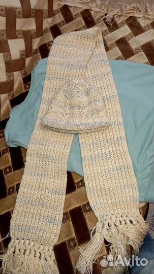 Комплект шапка и шарф женский