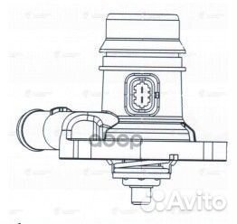 Термостат с ниж. крышкой для а/м Opel Astra J