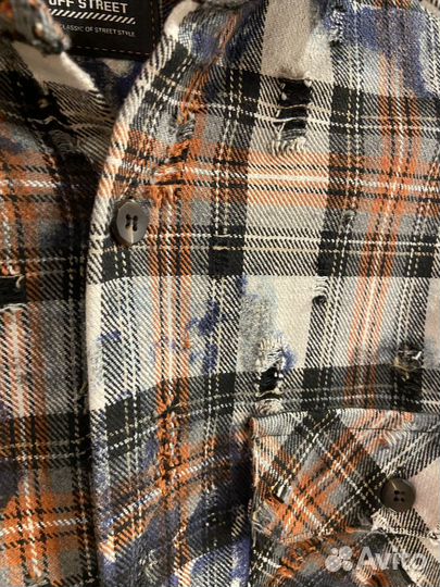 Рубашка рваная оверсайз Off Street