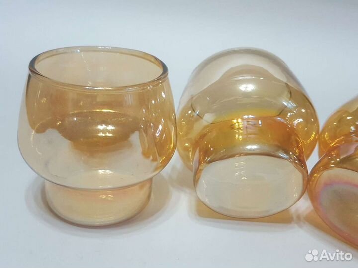 Бокалы цветное стекло СССР. Обьем 230 мл