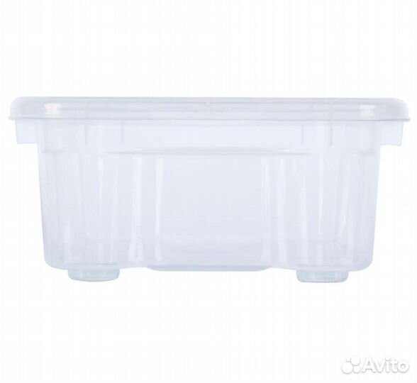 Контейнер пластиковый прозрачный с крышкой