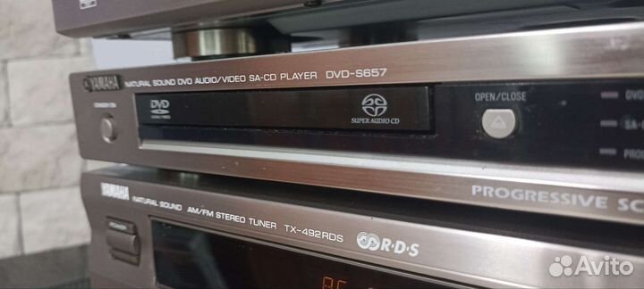 Аппаратура Yamaha. CDX-596, DVD-S657, TX-492RDS