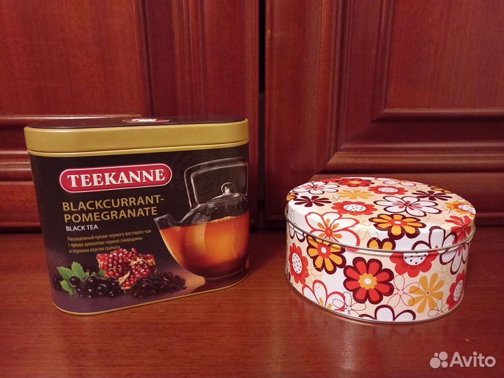 Жестяные банки для чая (каждой по 1шт)