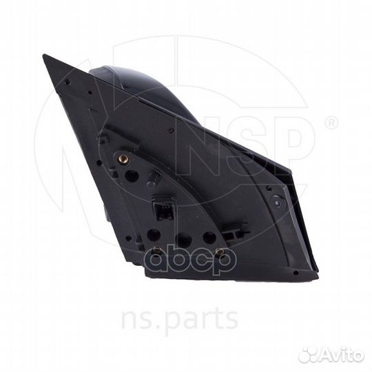 Зеркало левое электрическое, с обогревом, черно