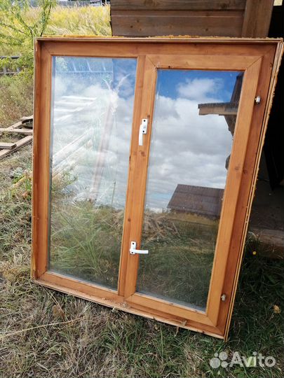 Деревянные окна со стеклопакетом бу