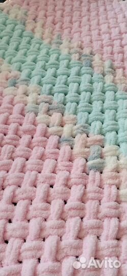 Плюшевый плед для новорождённых 80*85