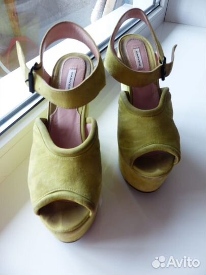 Босоножки Carven замша на 39