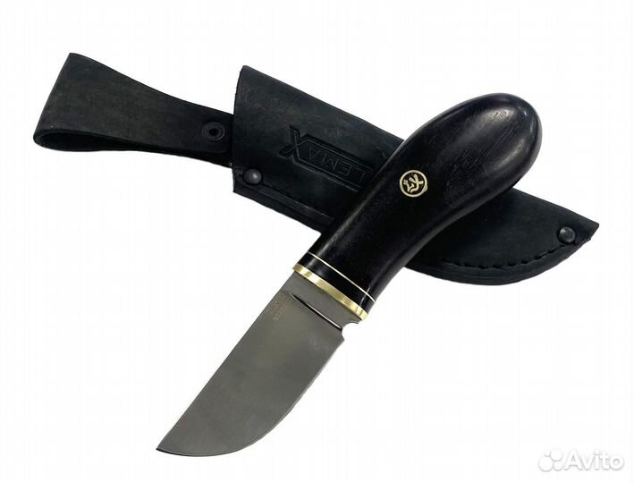 Нож Малый, кованая 95х18, черный граб, Lemax