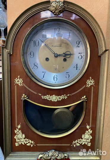 Часы Янтарь с боем СССР Обмен