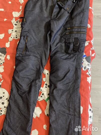 Мото джинсы мужские