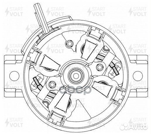 Щеточный узел стартера lada/datsun granta/ON-DO