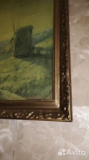 Старинная картина, багет для картины