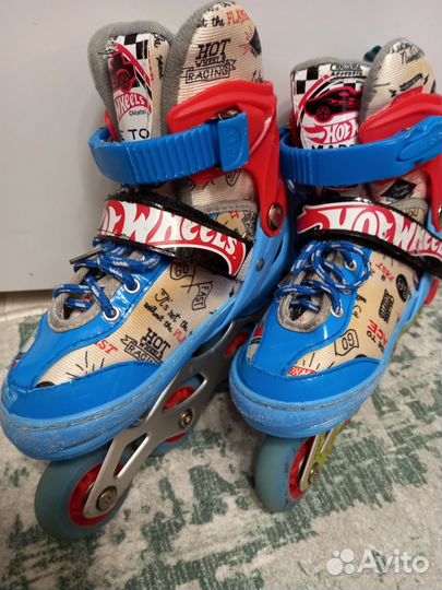 Ролики детские 30-32 Hot Wheels