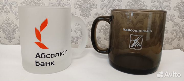 Кружки цветные стеклянные