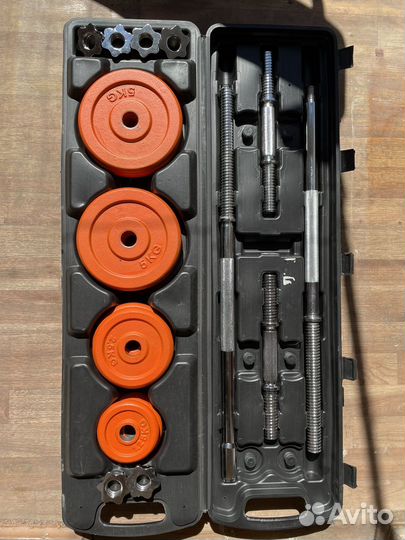 Набор штанга и гантели 50 кг