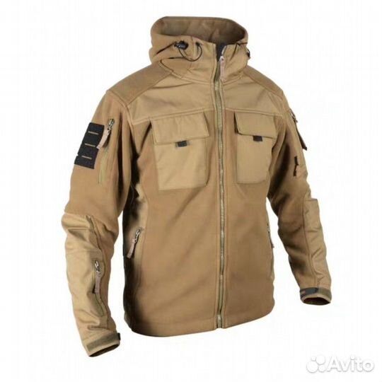 Тактическая кофта на флисе 7.26 бежевая (46-56)
