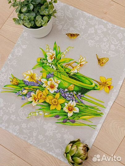 Кухонные полотенца рогожка