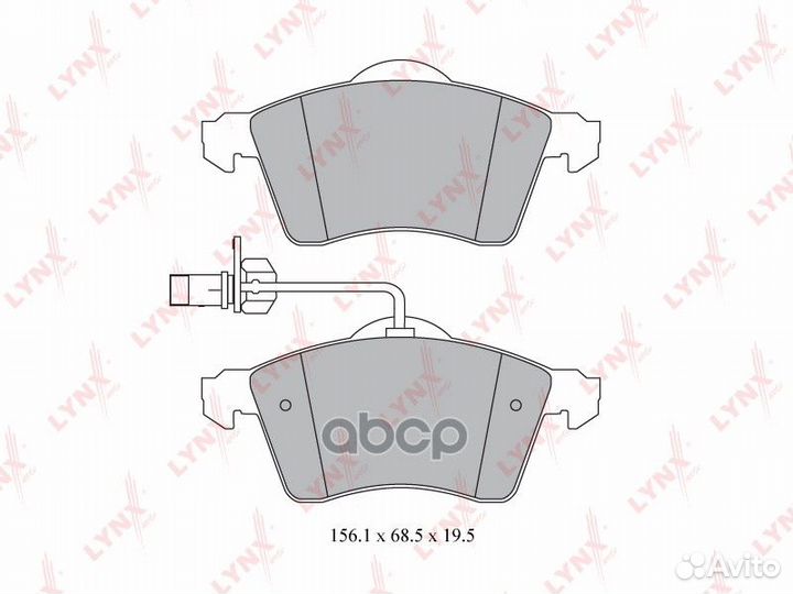 Колодки тормозные дисковые перед BD8027 LYN