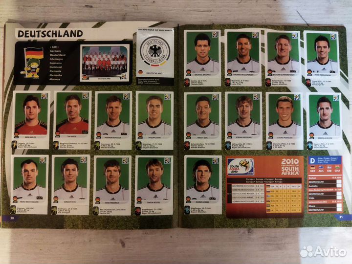 Альбом с наклейками Panini FIFA South Africa 2010