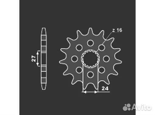 Звезда передняя PBR 2190 17 18NC