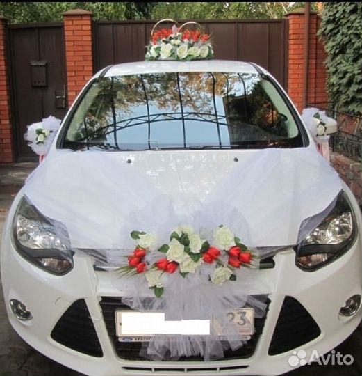 Украшения на машину (свадебное)