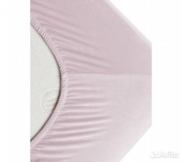 Простынь GoodNight Трикотаж 180х200х20 Розовый на