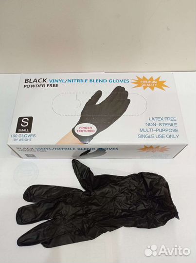 Перчатки нитрил/винил WallyPlastic
