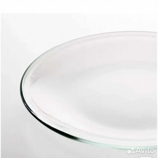 Тарелка стеклянная плоская для декупажа или