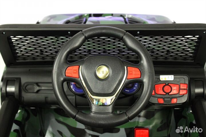 Электромобиль детский внедорожник джип с пультом