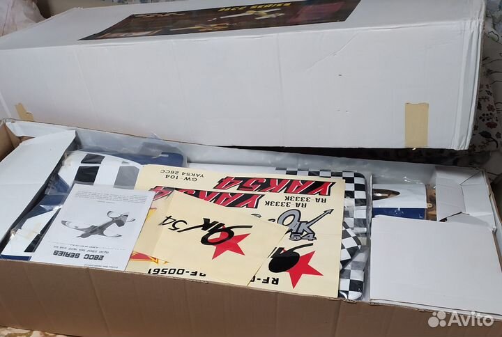 Cамолет, 1,8 новый комплект Як 54 под дв.30cc двс