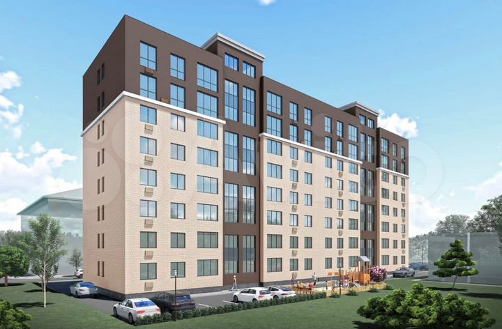 3-к. квартира, 93,8 м², 2/8 эт.