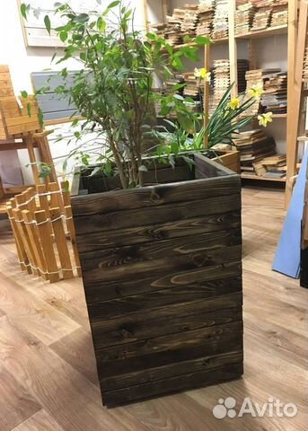 Кашпо для цветов, ящики цветов, горшки из дерева