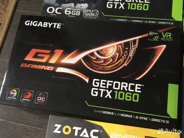 Коробки от видео карт