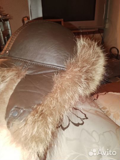 Мужская зимняя шапка ушанка меховая