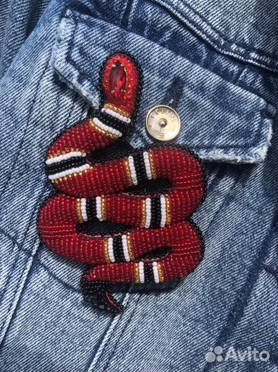 Брошь «Змейка»