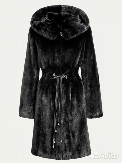 Шуба норковая с капюшоном 44-46
