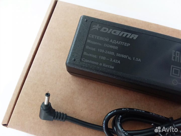 Блок питания для Digma EVE 15 C423 (19V 3.42A)