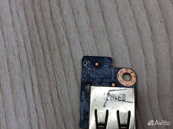 Плата разъема USB viwgr/S LS-9632P Lenovo G505
