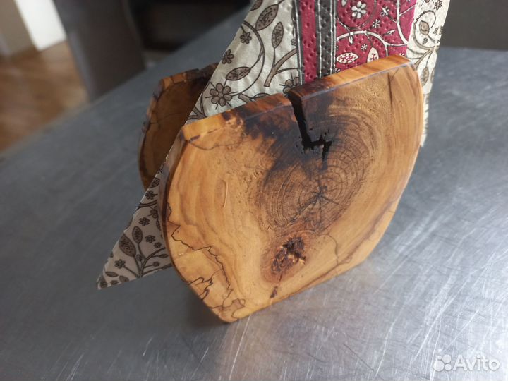 Салфетница. Держатель. Дерево. Вишня