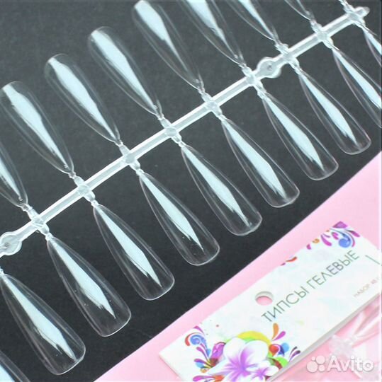 Гелевые типсы для наращивания ногтей