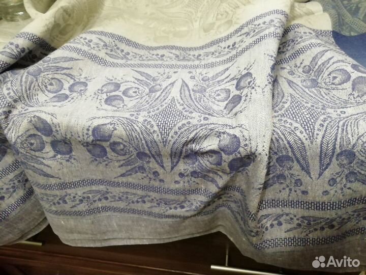 Шикарная скатерть (Ярославская обл., лен+хлопок)